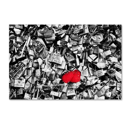 Trademark Fine Art Philippe Hugonnard 'Love Locks' Canvas Art, 12x19 PH0253-C1219GG
